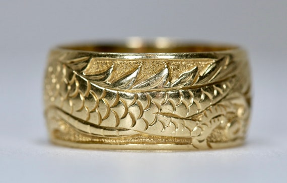 Vintage Dragon Ring Mens or Ladies Eternity Infin… - image 4