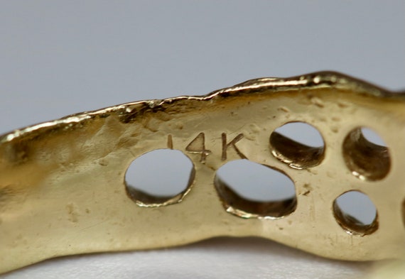 Vintage Ladies Ring 14K Yellow Gold 0.5 Carat Dia… - image 10