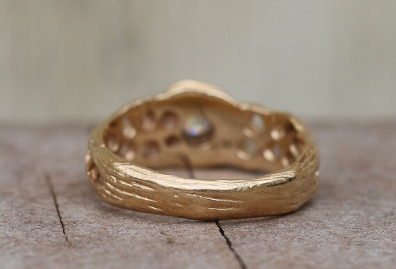 Vintage Ladies Ring 14K Yellow Gold 0.5 Carat Dia… - image 4