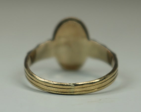 Antique Victorian 14K Rose Gold Ladies Mens Ring … - image 10
