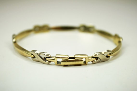 Vintage Designer AURAFIN 14K Yellow Gold 14K Whit… - image 3