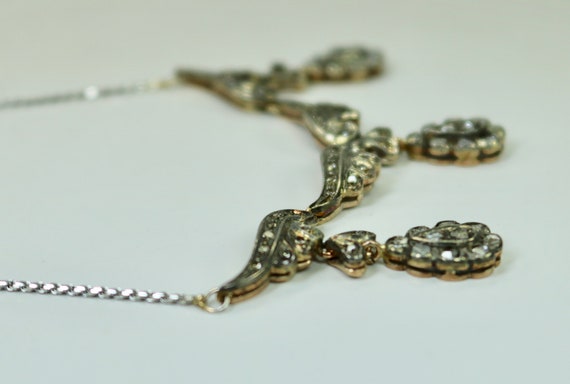 Antique Georgian Era Necklace & Earrings Set Silv… - image 6