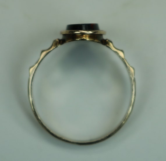 Antique Victorian 14K Rose Gold Ladies Mens Ring … - image 9