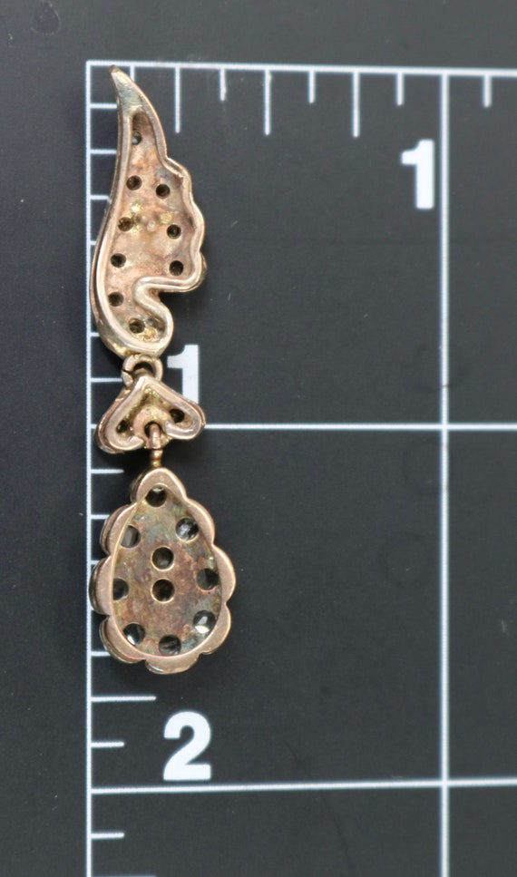 Antique Georgian Era Necklace & Earrings Set Silv… - image 8