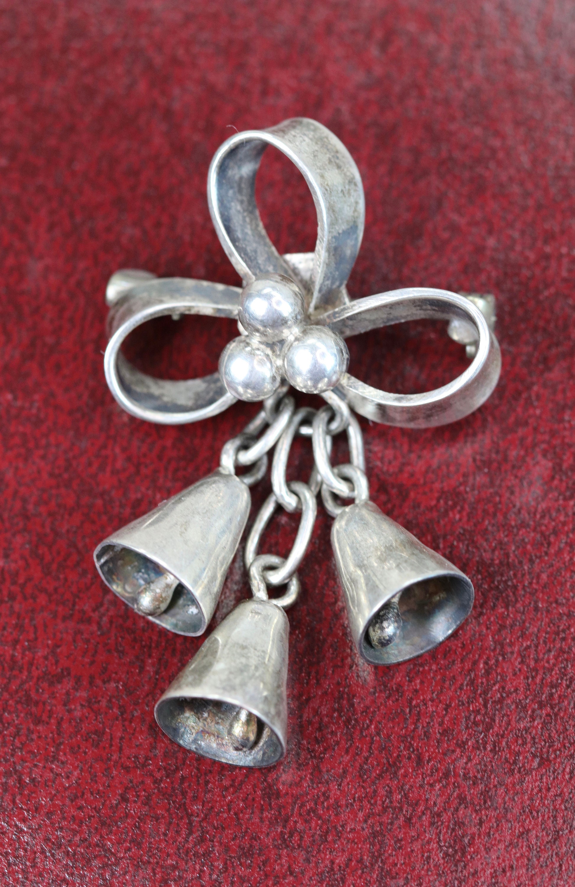 Sterling silver christmas bell sale