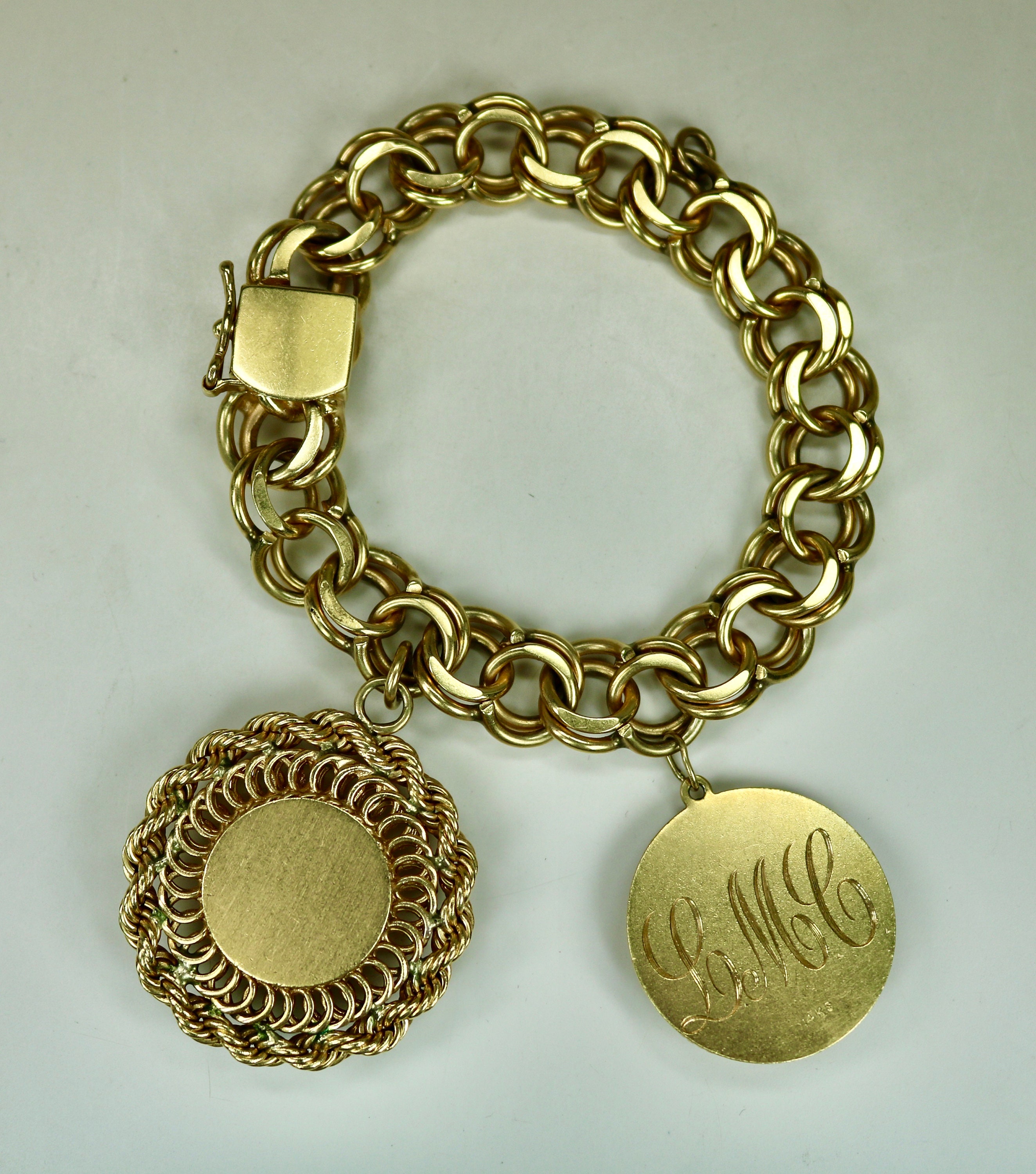 Vintage 14k Gold Charm Bracelet. - alot of charms have been sold. Check for  aval