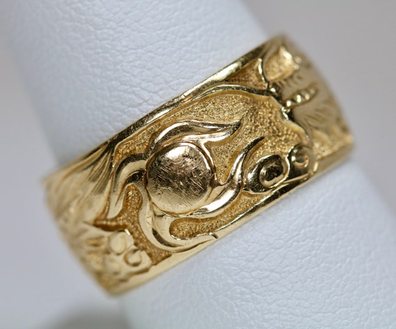 Vintage Dragon Ring Mens or Ladies Eternity Infin… - image 5