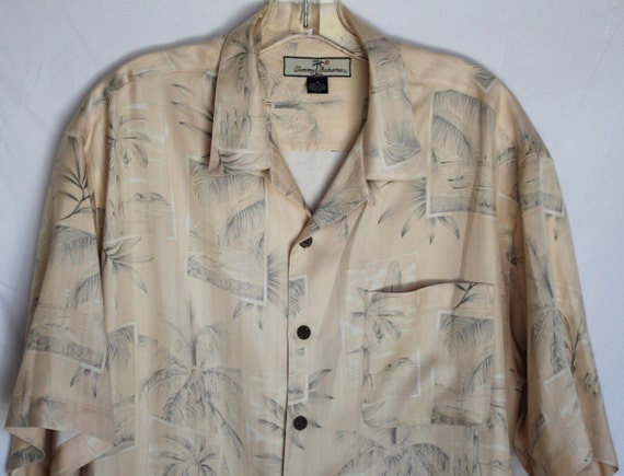 Tommy Bahama Silk Hawaiian Short Sleeve Shirt Size XL www ...