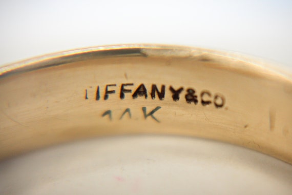 Vintage Hallmarked TIFFANY & CO Mens Ladies Ring … - image 4