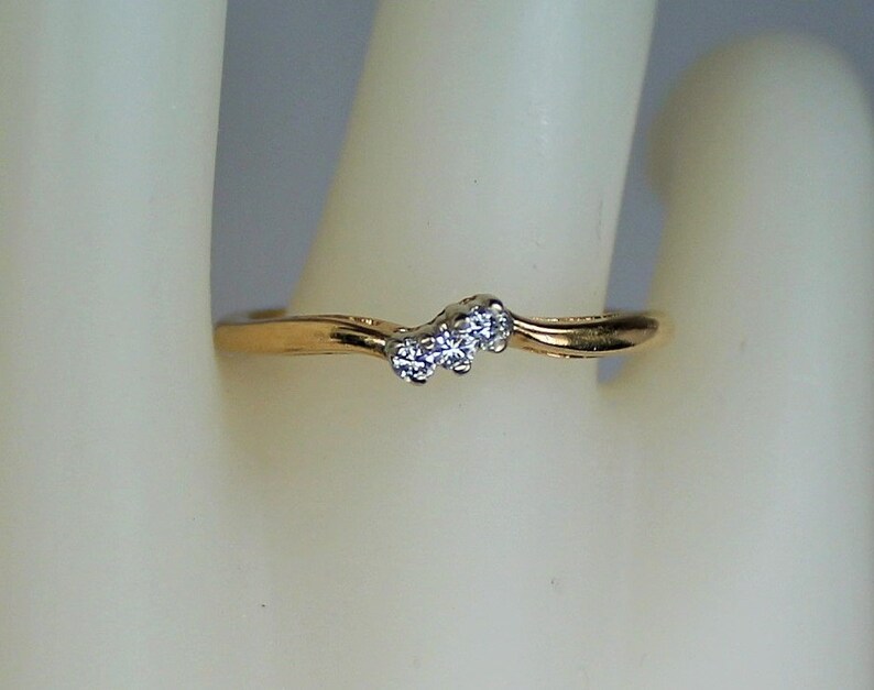 Vintage Signed Ladies 14K Yellow Gold Ring or Wedding Band - Etsy