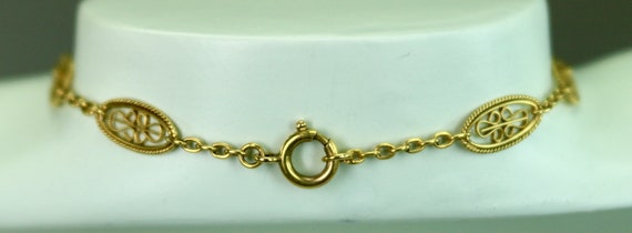 Antique 18K Yellow Gold Necklace Hand Fabricated … - image 7