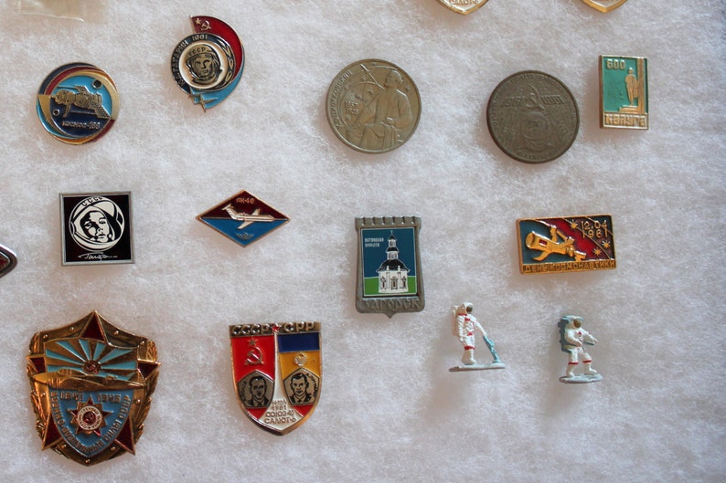 35 Items Vintage Russian Space Program Collectibles Cosmonaut Etsy