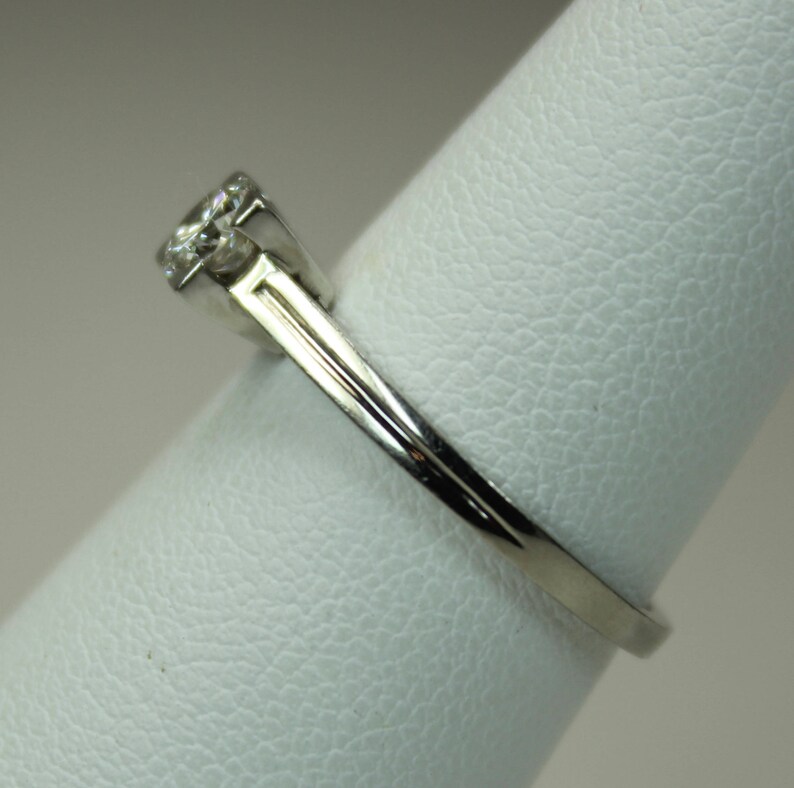 Antique Estate Tiffany Engagement Ring 0.3CT Round Diamond Etsy