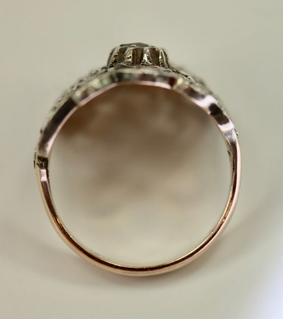 Old Lady Rings Antique Hand Fabricated Early Victorian Era Ladies Ri… - Gem