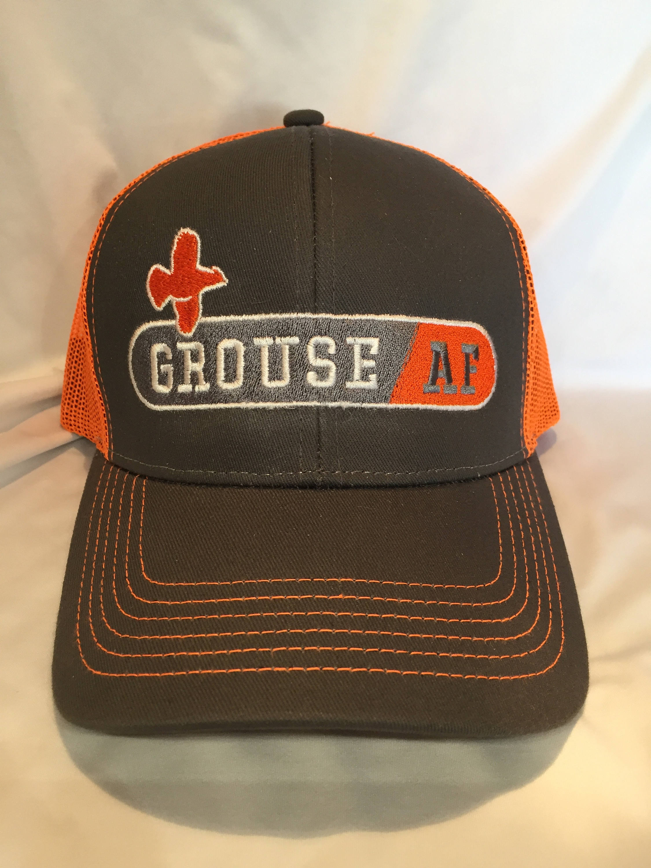 low profile blaze orange hat
