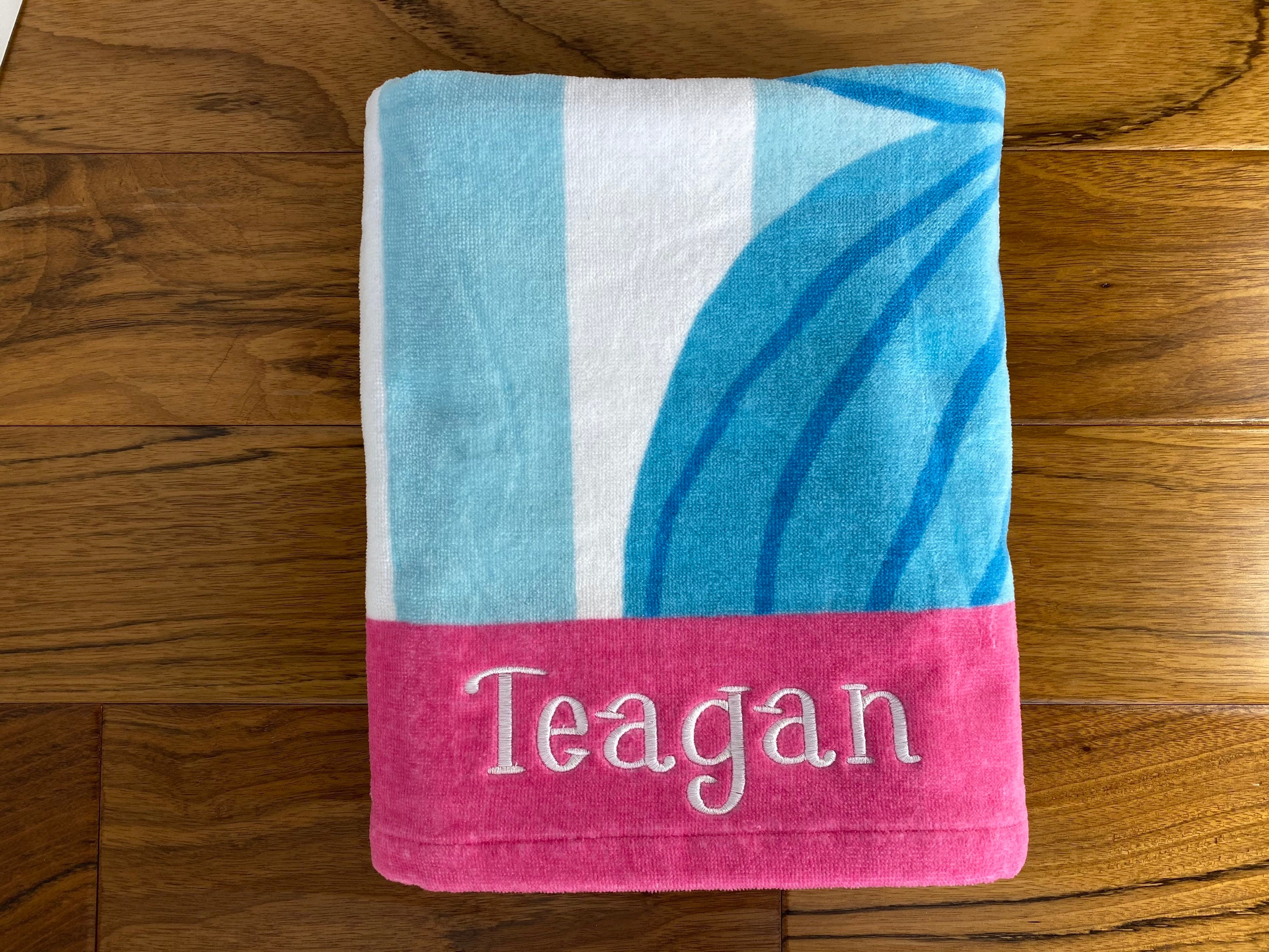 Personalized Hooded Beach Towel Child's Pool Towel with Etsy