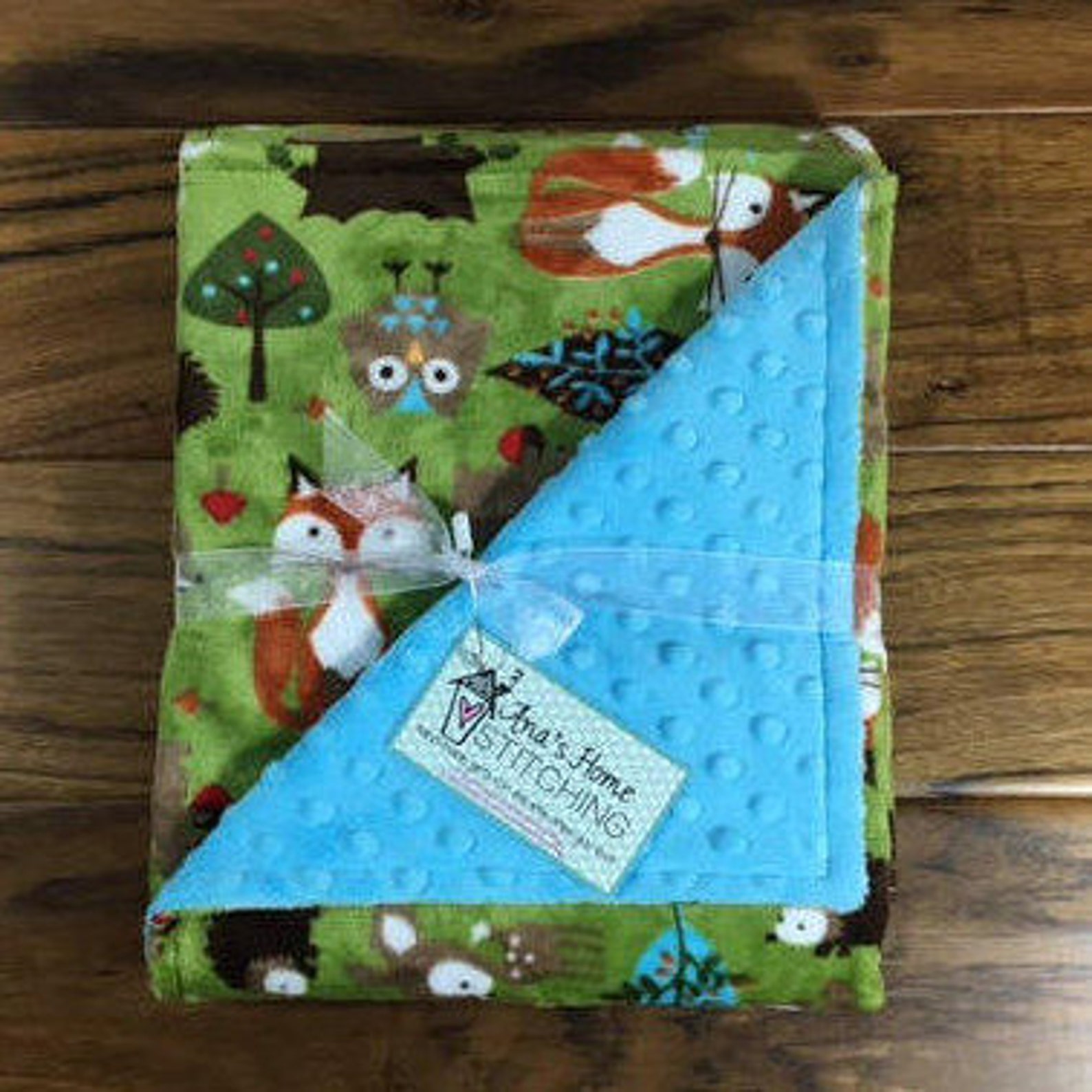 Woodland Baby Blanket Personalized Forest Animals Blanket for Etsy
