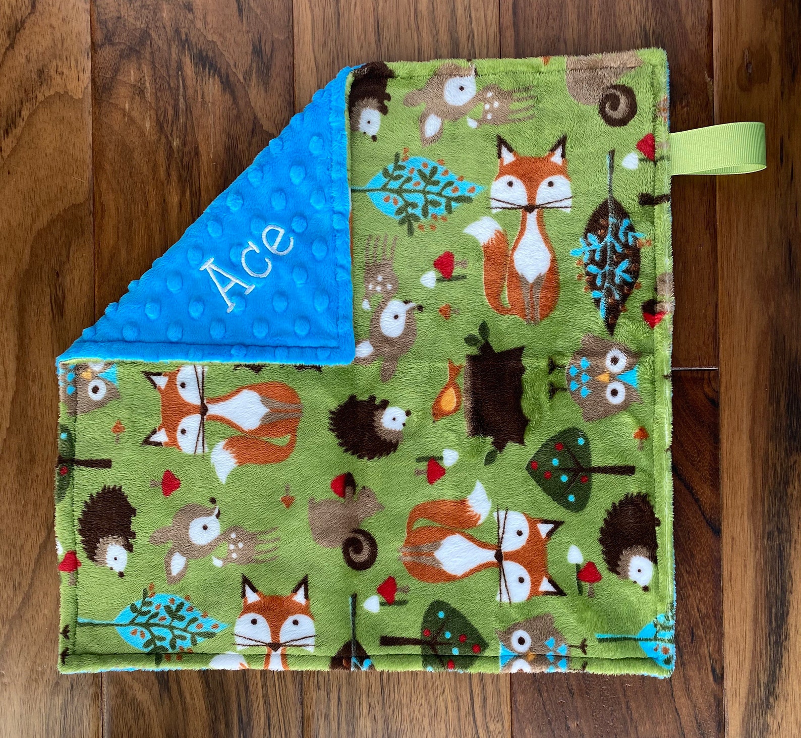 Woodland Baby Blanket Personalized Forest Animals Blanket for Etsy