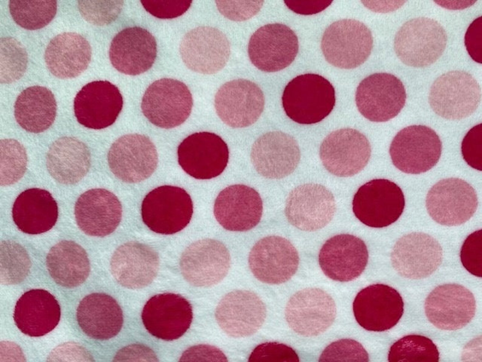 Pink Polka Dot Minky Baby Blanket Personalized Baby Girl Etsy