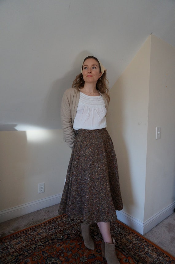 Beautiful 1950s Handmade tweed Skirt