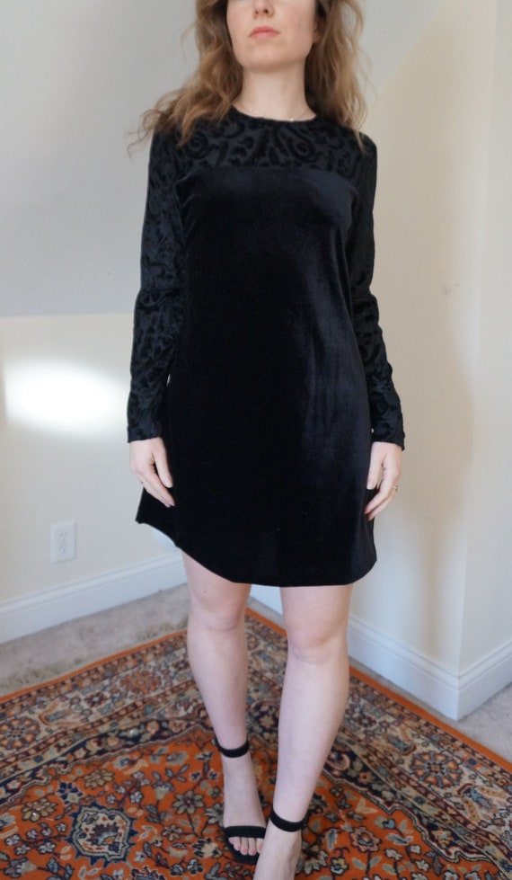 90 DVF Burn Out Velvet Dress