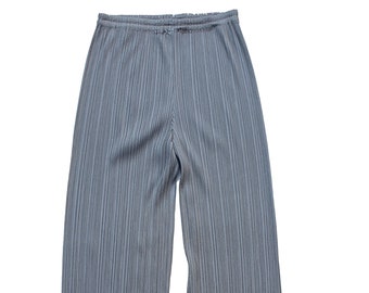 Y2K Issey Miyake Pleats Please Silver Pants, Issey Miyake Pleated Pants, Issey Miyake Pants, Vintage Pleats Please, Miyake Pleated Pants