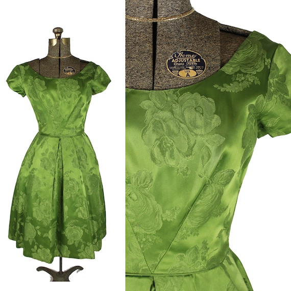 1950s/60s Fit and Flare Dress, 1950s Christmas Dre