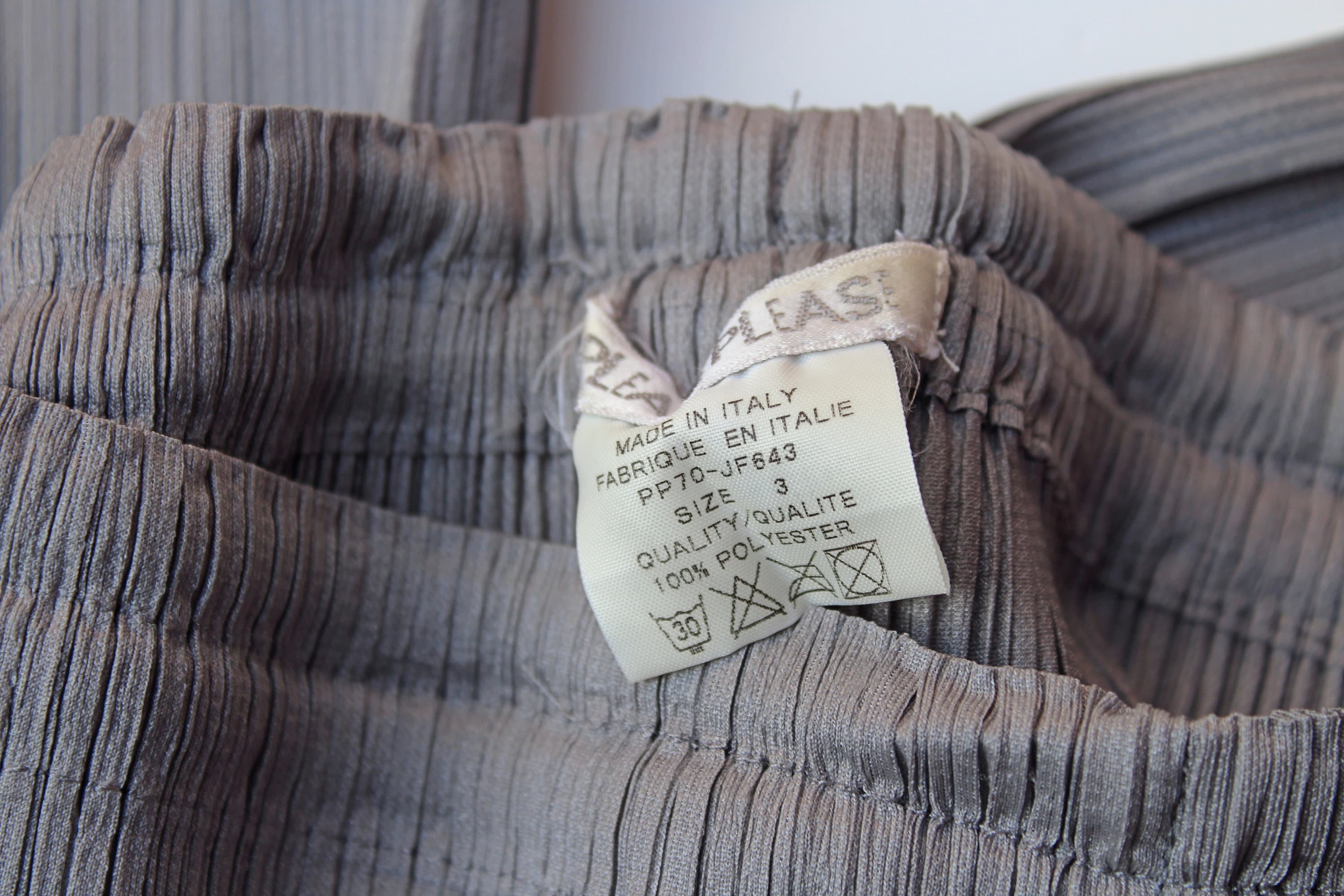 Y2K Issey Miyake Pleats Please Gray Pleated Pants - Japan Size 3