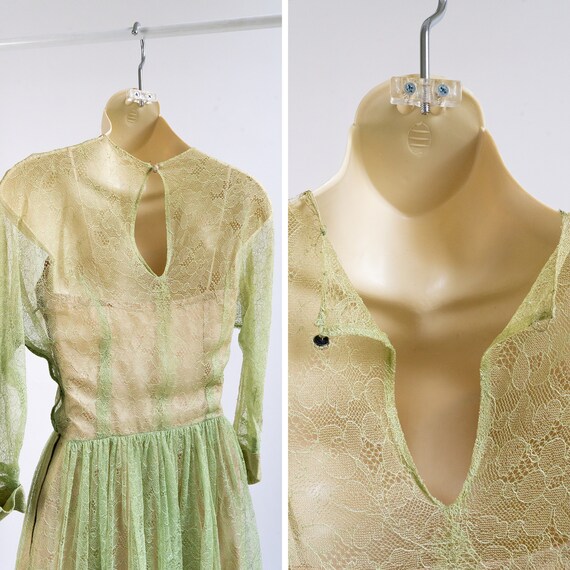1950s Lace Dress, 1950s Saks Fifth Avenue Dress, … - image 8