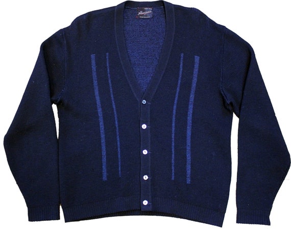1950s Wool Cardigan, 1950s Black Cardigan, 1950s U