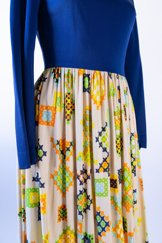 1970s Futura Couture Maxi Dress, 1970s Hippie Max… - image 5