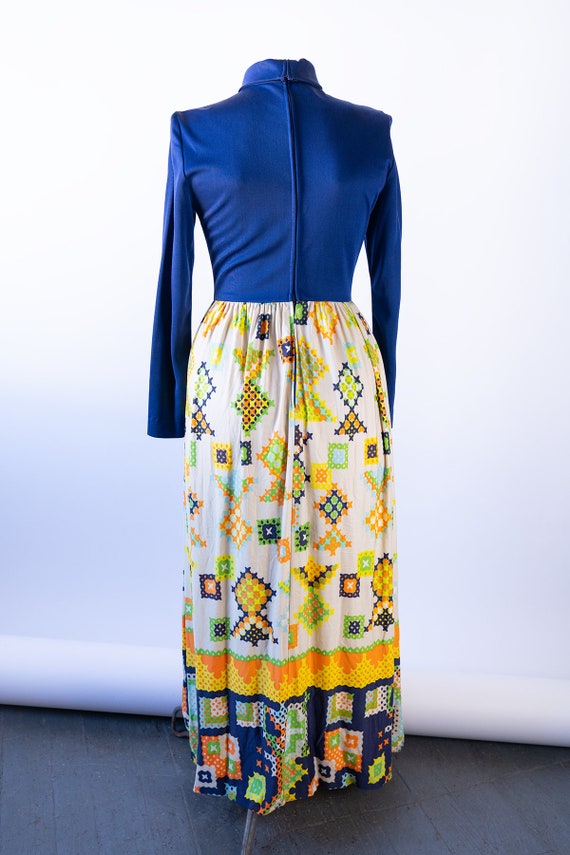 1970s Futura Couture Maxi Dress, 1970s Hippie Max… - image 6