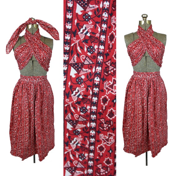 1950s Skirt Set, 1950s Three Piece Set, Vintage Wr