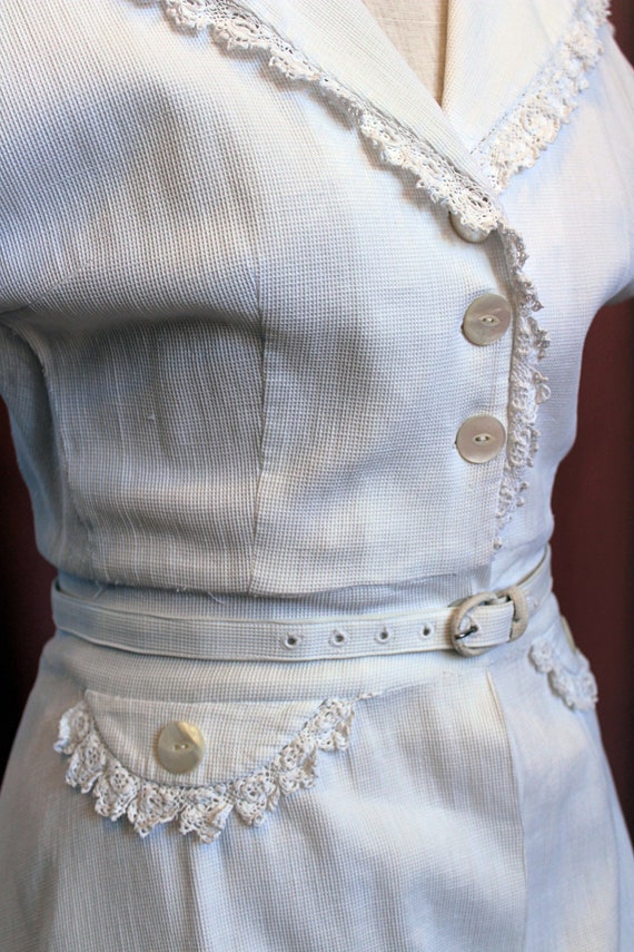 1950s White Swing Dress, 1950s Swing Dress, 1950s… - image 4