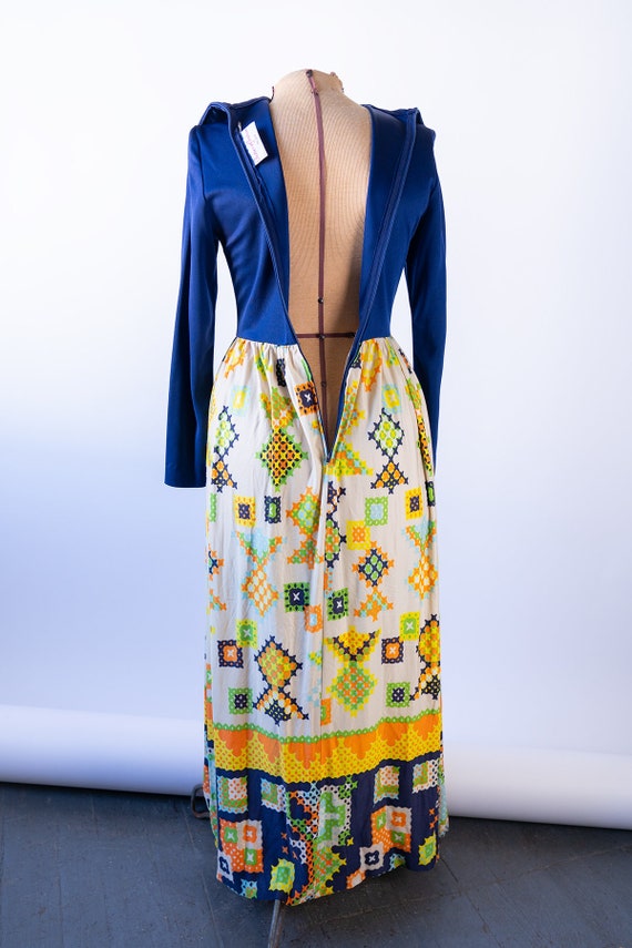 1970s Futura Couture Maxi Dress, 1970s Hippie Max… - image 8