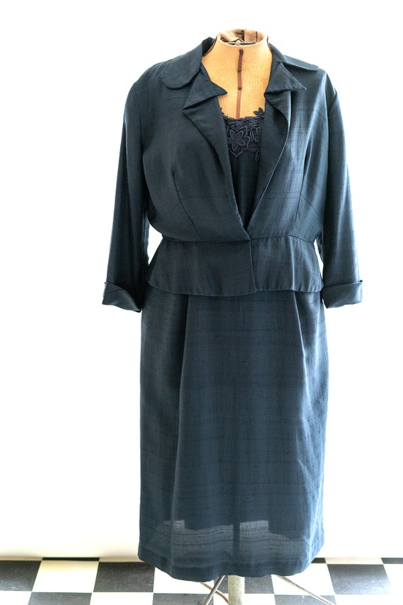 1950s Petty Hite Fashions Dress and Jacket, 1950s… - image 2