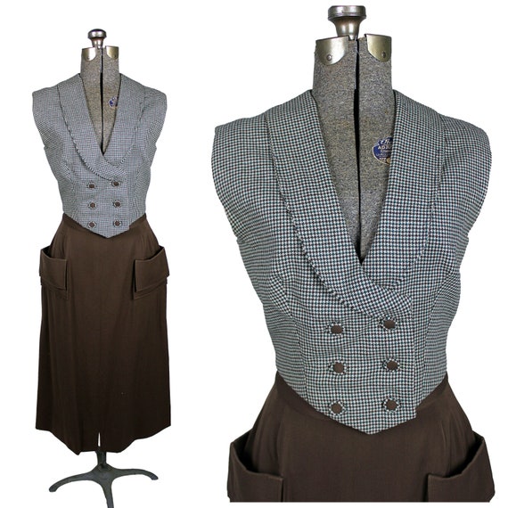 Women's 1940s Skirt Suit, 40s Women's Suit, 1940s