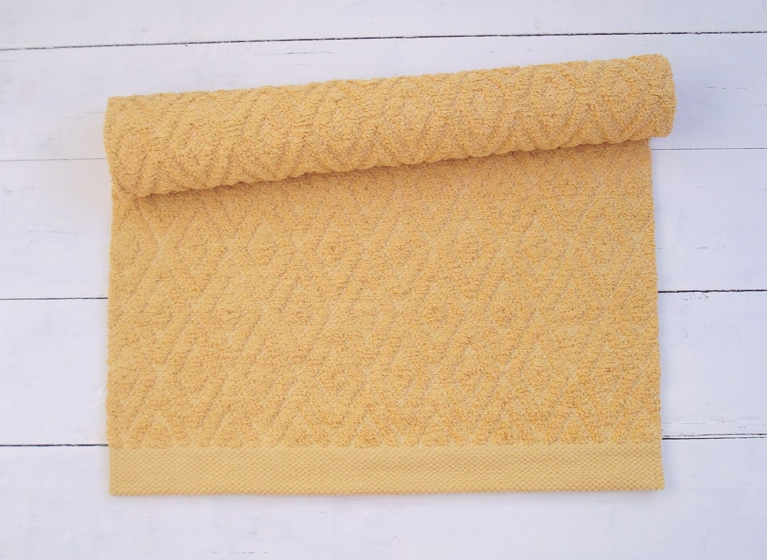 Yellow Rug Diamond Pattern Handmade Mustard Yellow Cotton Diamond Rug, Washable Reversible Rug - Etsy