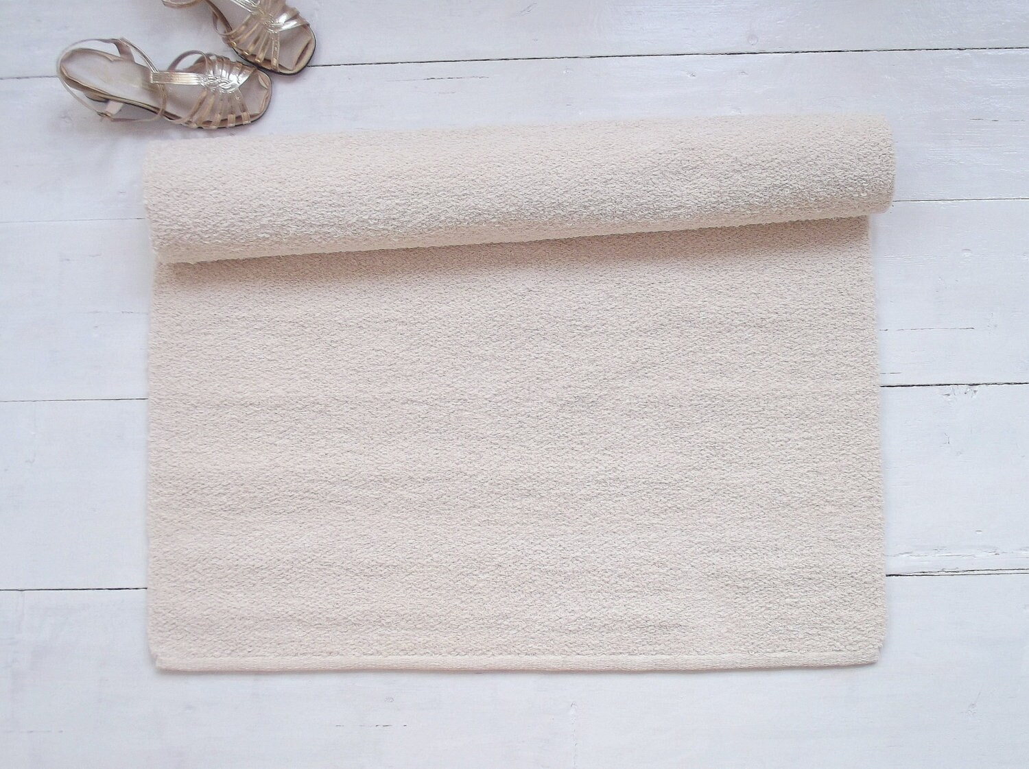 Soft Nursery Rug Natural Cotton Rug Solid off White Rug Etsy