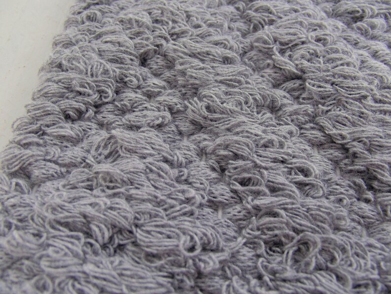 Soft Gray Cotton Rug, Geometric Diamond Pattern, Reversible (30x48) - Etsy