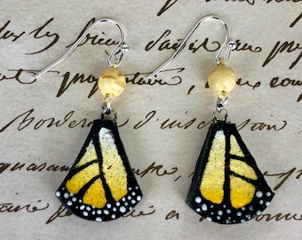 Butterfly Earrings, Butterfly Wing Earrings, Butterfly Earrings Dangle, Save the Butterflies, Butterfly Conservation, Monarch Butterfly Wing
