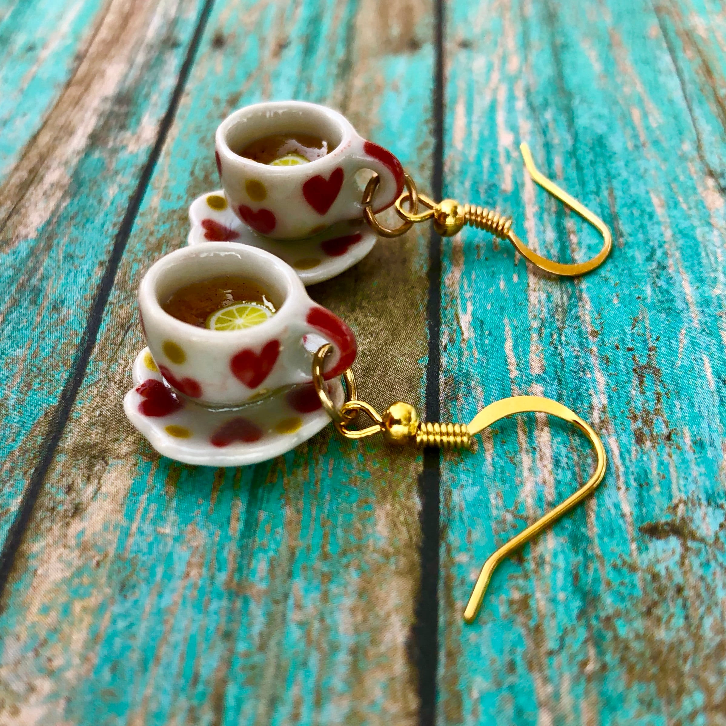 Teacup Earrings Mother's Day Gift Idea Teacup Jewelry Etsy