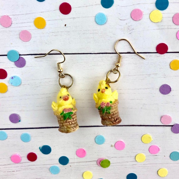 Easter basket earrings – Brockus Creations