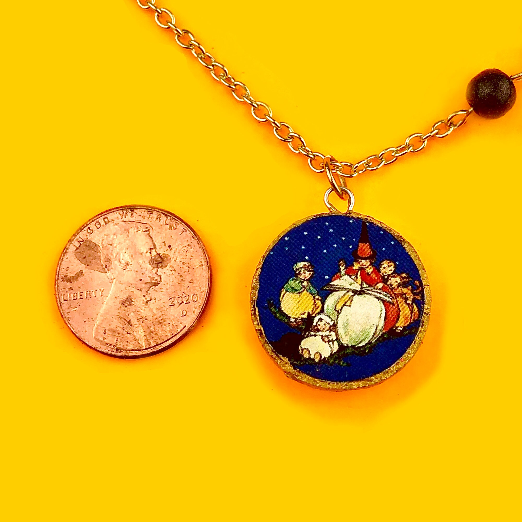 Witch Necklace Halloween Necklace Halloween Witch Necklace Etsy