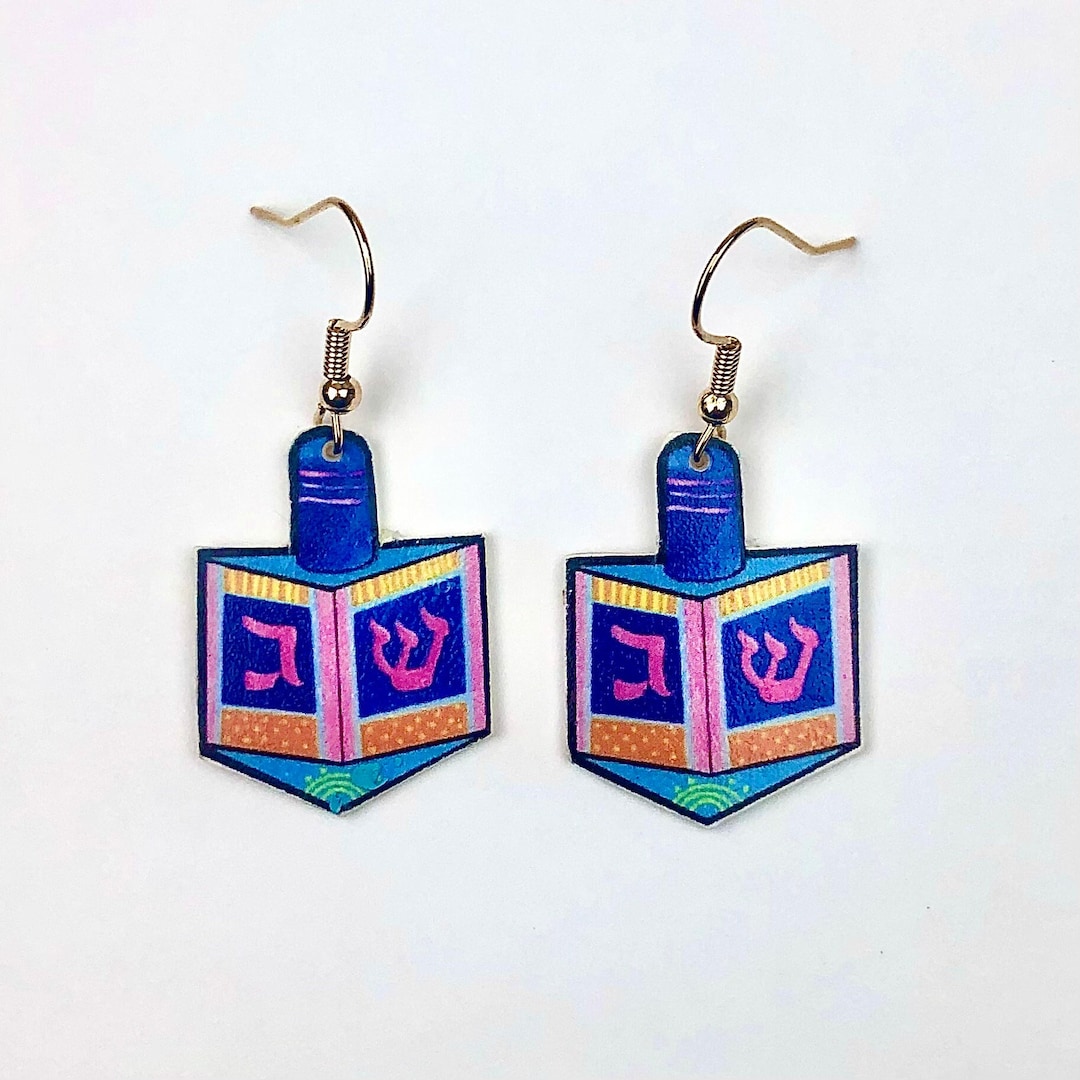 Hanukkah earrings