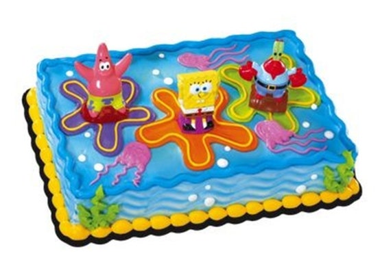 Spongebob Squarepants Wacky Launchers Cake Topper Etsy