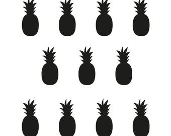 Pineapple stickers for wall decoration or every surface - very easy to install