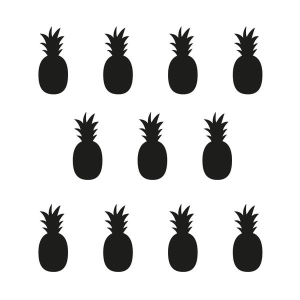 Stickers ananas pour décoration murale ou tous supports - très facile à poser