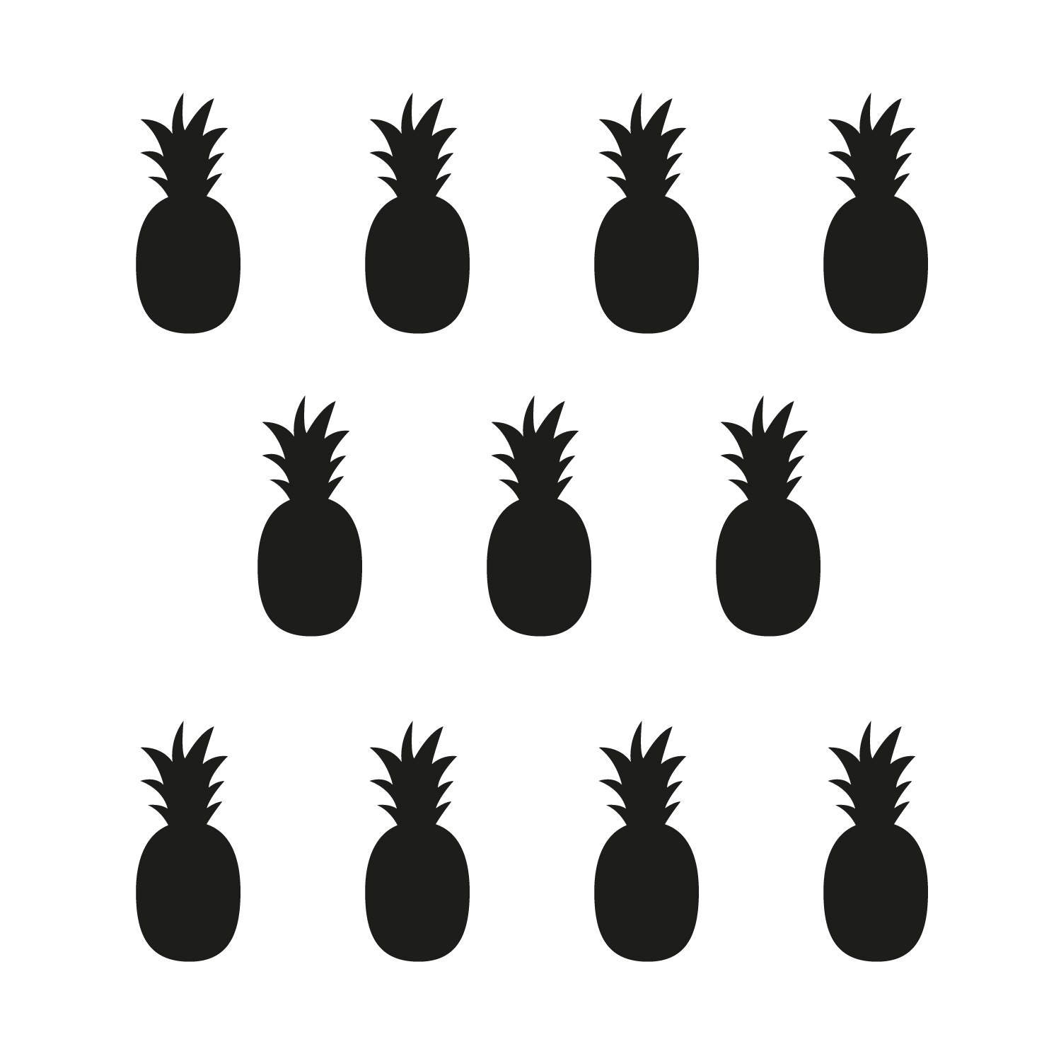 stickers Ananas Pour Décoration Murale ou Tous Supports - Très Facile à Poser