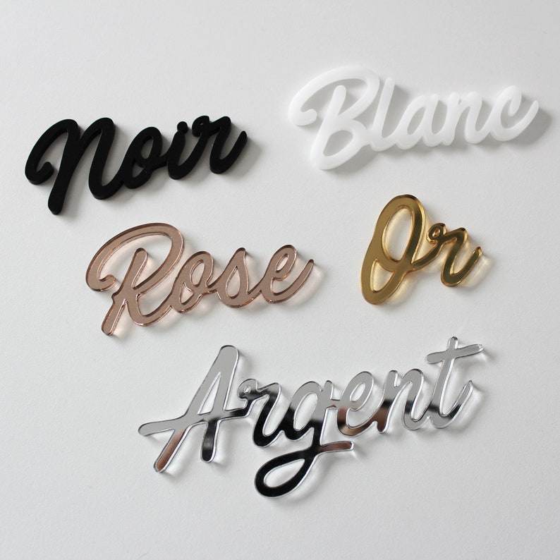 Lettering cut in plexiglas® or wood to hang La vie est simple image 2